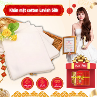 Khăn mặt cotton  Lavish Silk  dùng cho cả gia đình kích thước 35 x 45cm an toàn tiện lợi êm ái mềm mịn, Màu Ngẫu Nhiên