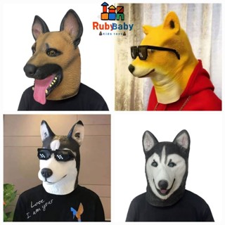  Mặt nạ hóa trang trùm đầu mặt nạ chó Husky mặt nạ vui nhộn đạo cụ cosplay halloween 