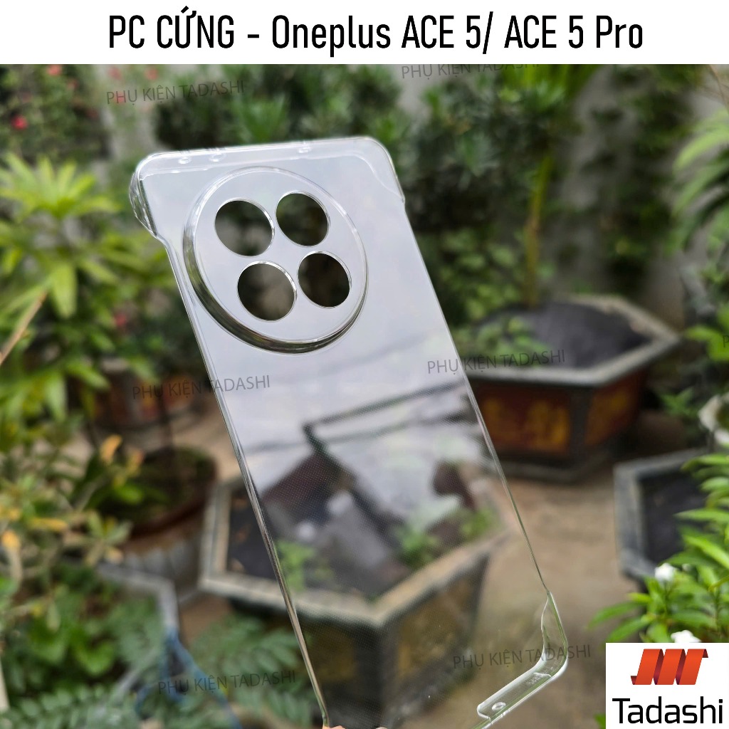 Ốp Lưng KHÔNG VIỀN Oneplus ACE 5/ ACE 5 Pro/ ACE5 Ultra, Oneplus 13 Trong Suốt Nhựa PC CỨNG, KHÔNG Ố