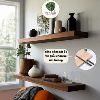 Kệ Âm Tường Cắt Vuông Chữ Nhật Lắp Giấu Chân Gỗ Tự Nhiên Nguyên Tấm Bác Thợ Mộc