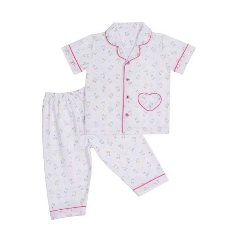 Bộ Pyjamas tay ngắn bé gái Hello B&B - HELLO BnB | Kiddy and mommy