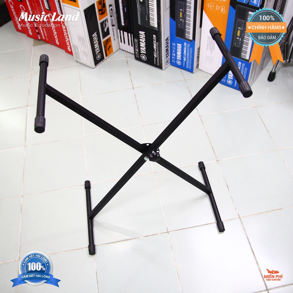 Chân Đàn Organ Chân Đơn Chắc Chắn Sắt Dày 2.5ly Vuông 23 Cs Điều Chỉnh Cao Thấp