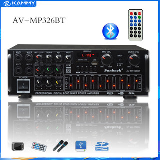  【HCM 24H Amly karaoke Sunbuck 326BT hàng chuẩn  cổng 12v 220v có bluetooth -Amly âm ly karaoke 