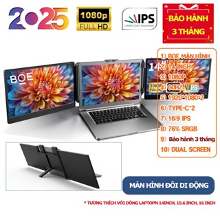 [Mới 100%] BOE Màn hình đôi di động Dual portable screen chính hãng - 14 inch