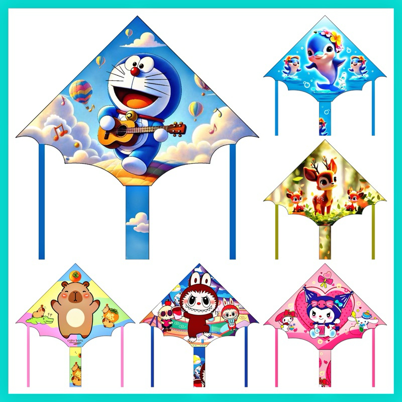 [COMBO 1 TẶNG 1] - [2026] Diều Hoạt Hình Trẻ Em Mới + TẶNG CẦM DÂY THẢ DIỀU 150 MÉT DÂY -RẺ + ĐẸP + ĐỘC + LẠ