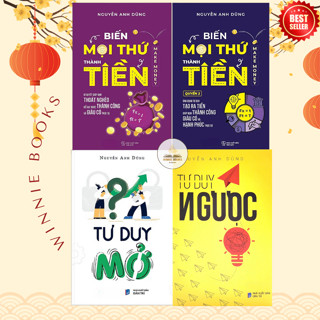 Sách - Combo 4 Cuốn : Tư Duy Ngược + Tư Duy Mở + Biến Mọi Thứ Thành Tiền (Quyển 1 + 2)