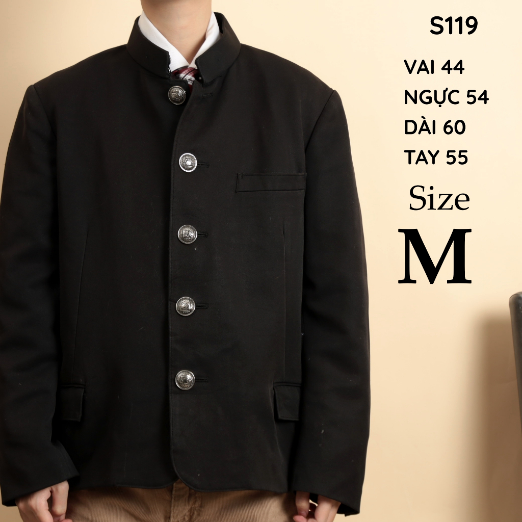 [Size M ][SS119] Áo khoác GAKURAN CROP TNTONt - secondhand (2hand) -  VINTAGEL