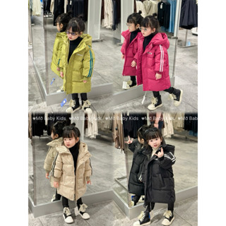 ( HÀNG SẴN ) Áo khoác phao dáng dài cho bé hàng Quảng Châu cao cấp mẫu mới nhất 2023