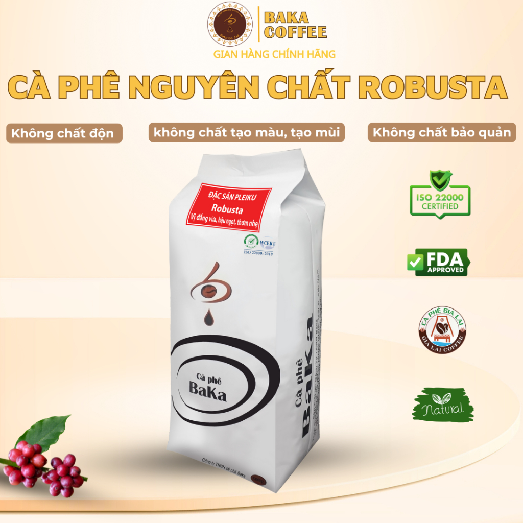 Cà Phê Nguyên Chất Baka Coffee - Robusta