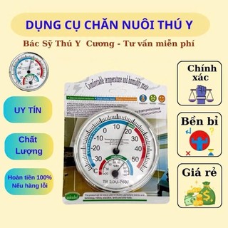 Nhiệt Ẩm Kế Cơ Học THERMOMETER - Đo Nhiệt Độ và Độ Ẩm - Dùng Trong Gia Đình, Chuồng Trại Chăn Nuôi