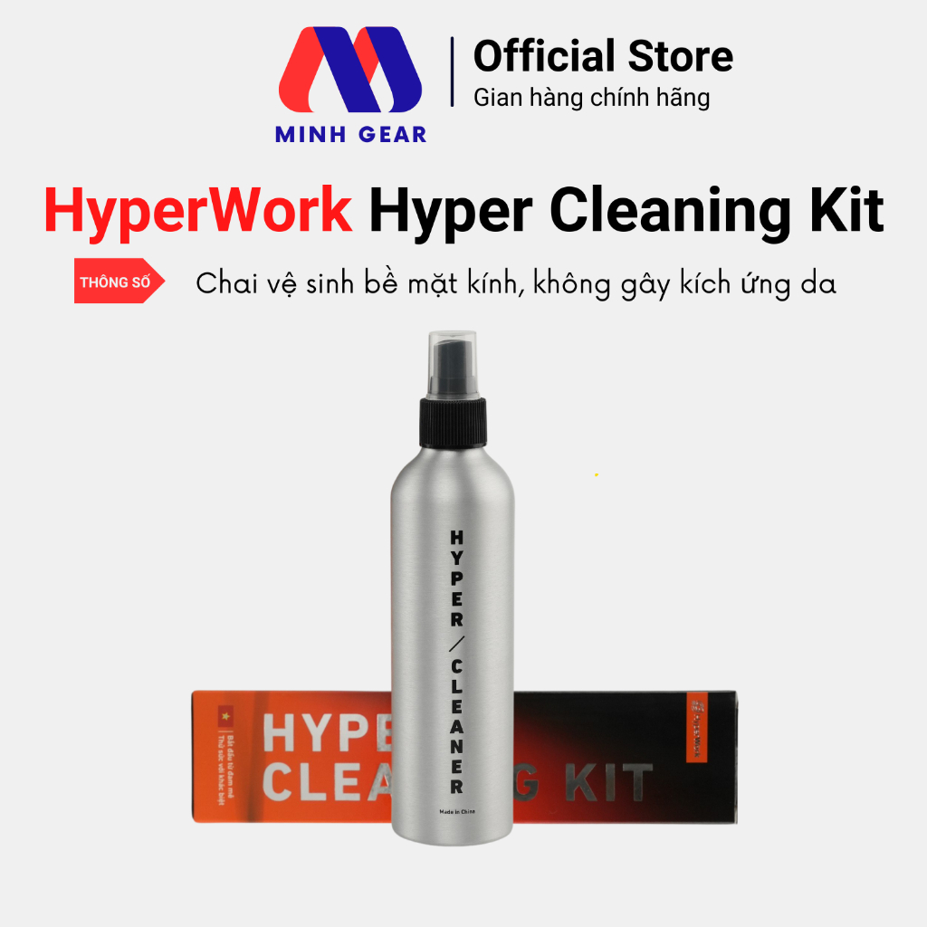 Chai vệ sinh màn hình Hyper Cleaning HyperWork C02 - Hyper Cleaning Kit