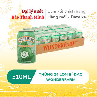 [HOẢ TỐC] Trà bí đao WONDERFARM lon 330ml (Thùng 24 lon) (Date xa)