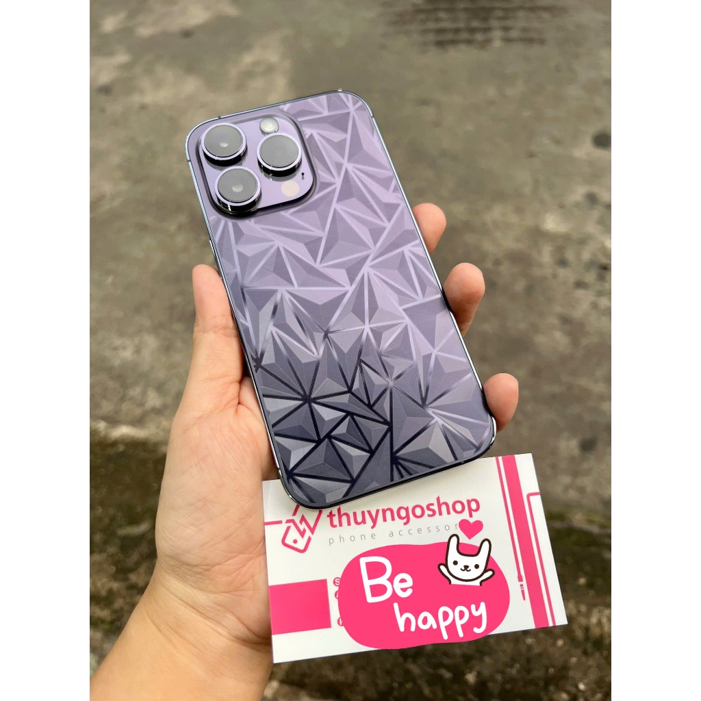 Miếng dán 3D kim cương iphone 14 pro max - iphone 14 pro - iphone 14 max - iphone 14