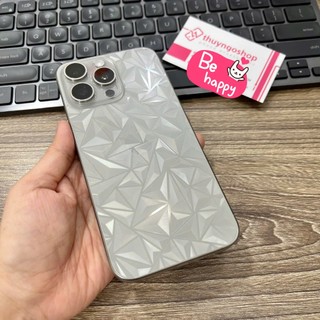 Miếng dán 3D kim cương iPhone 15 Pro Max - iPhone 15 Pro - iPhone 15 Plus - iPhone 15