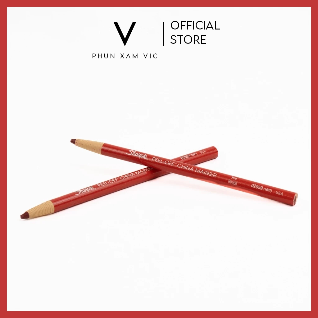 Chì Đá Sharpie Màu Đỏ Vẽ Sợi