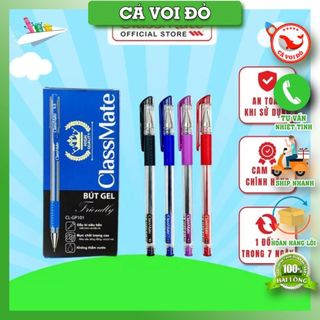  COMBO 5 Bút Gel CLASSMATE Ngòi 0.5mm Mực đều Nét trơn Dành Cho Học Sinh CL-GP101 