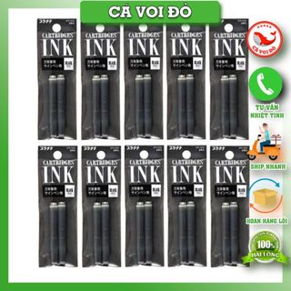 Vỉ 2 ống mực Preppy tím , đen , xanh - SPN-100A - mực Nhật /   CHÍNH HÃNG