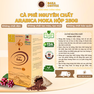 Cà Phê Nguyên Chất Baka Coffee - Moka (Hộp 250g)