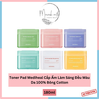Toner Pad Mediheal Cấp Ẩm Bông Đắp Toner Mediheal Làm Sáng Đều Màu Da 100% hộp 100 miếng