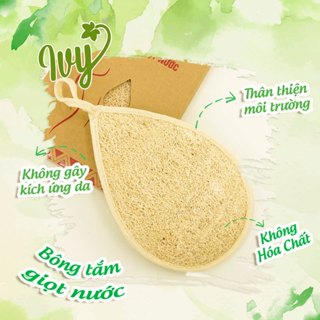 Bông Tắm Xơ Mướp Vi Lâm Hình Giọt Nước Giúp Tẩy Tế Bào Chết Làm Mịn Da