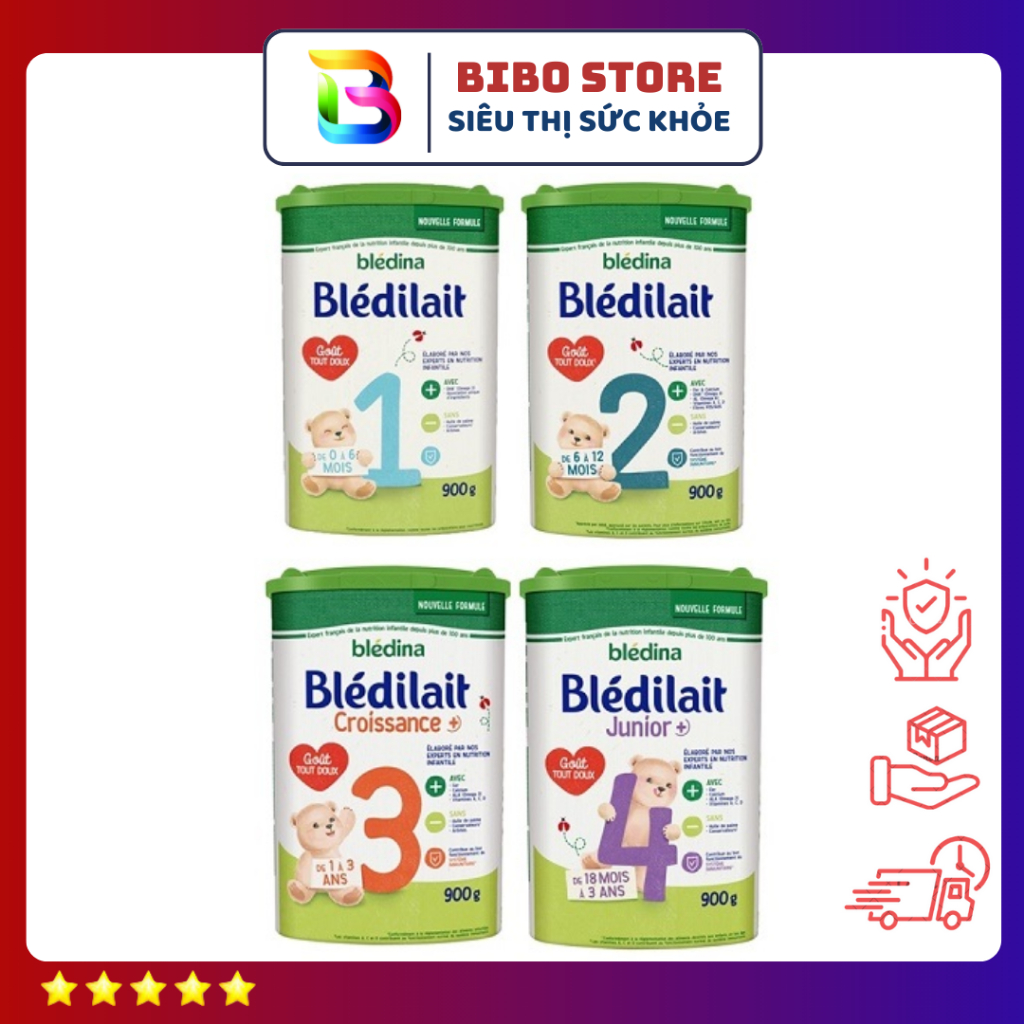 [Đủ Số] Sữa BỘT cho bé Bledilait Pháp 900gr số 1,2,3,4