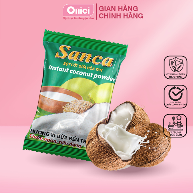 Bột cốt dừa hòa tan Sanca gói 50g BẾP CỦA MẸ ONICI