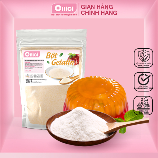 Bột Gelatin 1000 gram Bếp Của Mẹ Onici