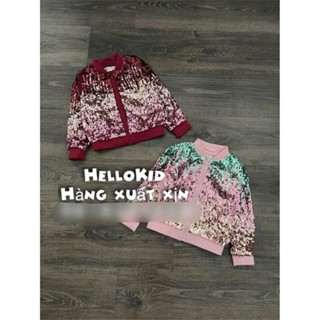 Áo khoác sequin Hm bé gái (form nhỏ hơn 2 sz)