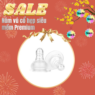 Núm vú cổ hẹp siêu mềm McGOLDSON Premium (2 cái/hộp)