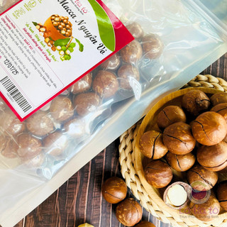HẠT MACCA NGUYÊN VỎ GIÀU DINH DƯỠNG 450gr - LÁ TÍA TÔ