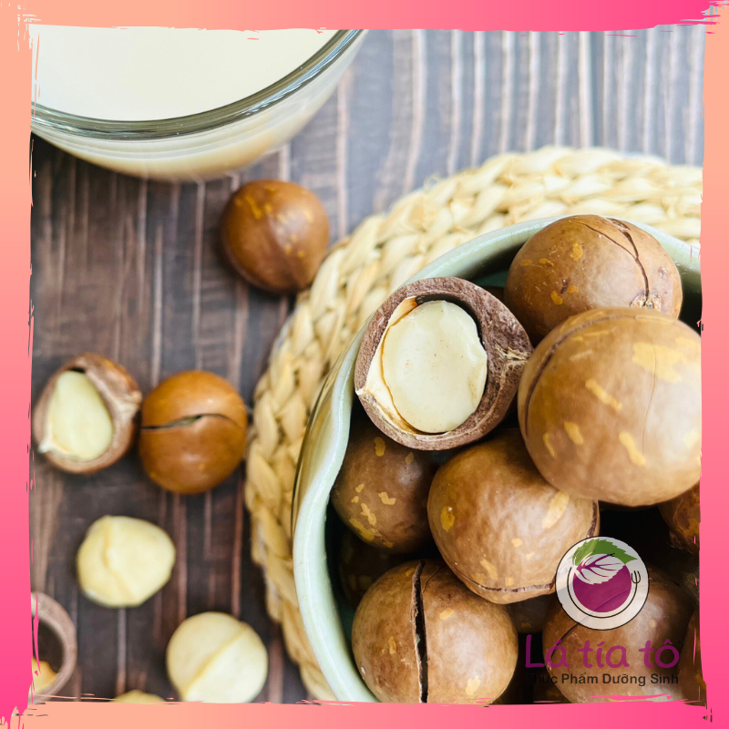 HẠT MACCA NGUYÊN VỎ GIÀU DINH DƯỠNG 450gr - LÁ TÍA TÔ