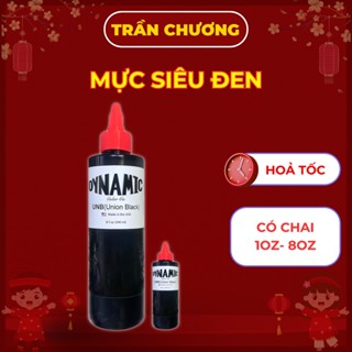  Mực xăm tattoo Dynamic UNB chính hãng - Mực siêu đen UNB Union Black: chuyên tô đen đè hình hư hỏng 