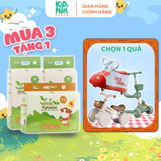 (3A) [COMBO SIÊU XE] COMBO 3 bịch tã/bỉm Amor Natural Việt thấm nhanh, thoáng mát đủ size NB/S/M/L/XL/2XL/3XL/4XL