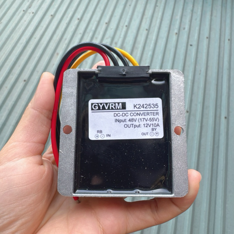 Bộ hạ điện áp 48V xuống điện 12V 10A chống nước