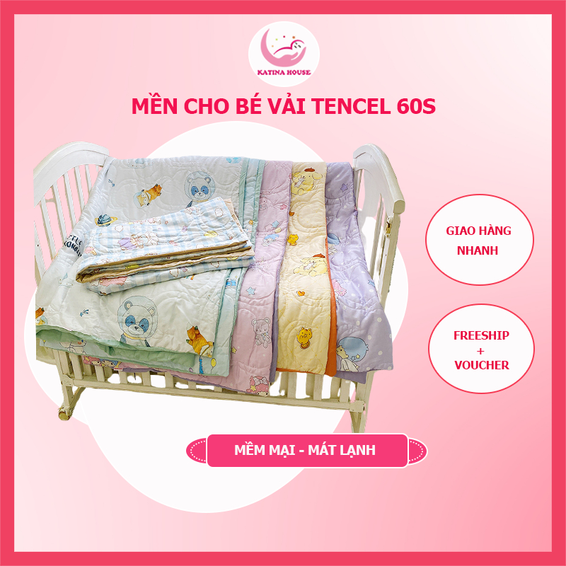Mền cho bé Katina House, vải Tencel 60s mềm mại, mát lạnh