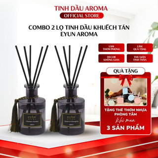 COMBO 2 Lọ Tinh Dầu Khuếch Tán EYUN AROMA 180ML Lọ Thơm Phòng Mùi Hương Khách Sạn Sang Trọng 