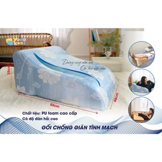 GỐI KÊ CHÂN CHỐNG GIÃN TĨNH MẠCH YOROKOBI 28CM&25CM GIẢM PHÙ NỀ CHÂN, TÊ BÌ, VỌP BẺ