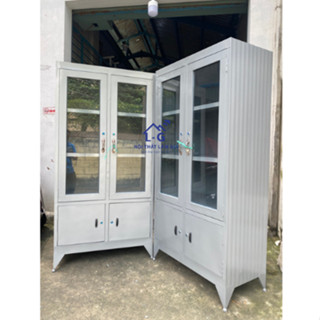 [FREESHIP] Tủ hồ sơ sắt sơn dầu 2 cánh kính đựng tài liệu, giấy tờ văn phòng giá tốt HCM