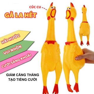  Đồ chơi con gà bóp kêu gà la hét hài hước đồ chơi thú cưng 