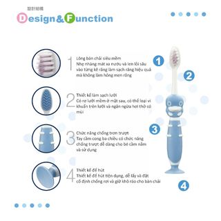 Bàn chải đánh răng cho bé từ 2-8 tuổi chính hãng Ku.ku Duckbill Ku1113