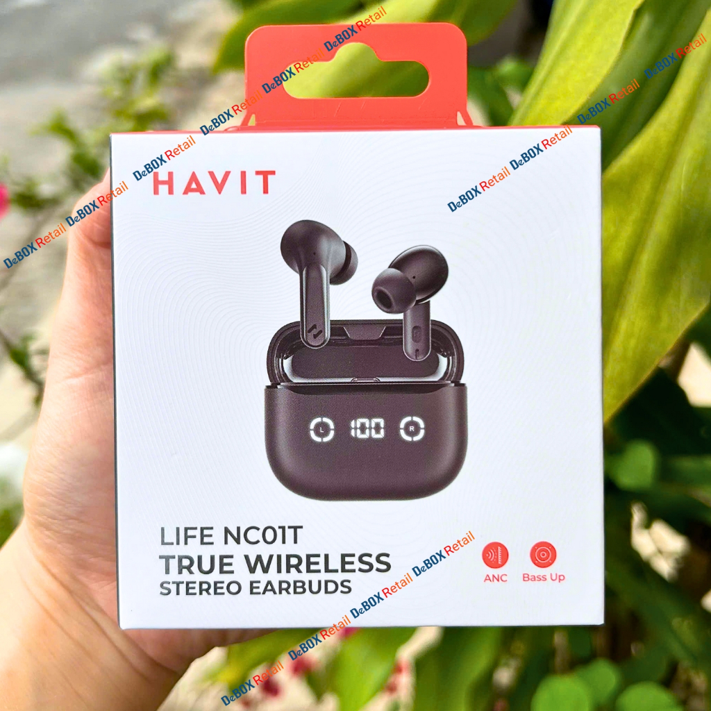 Tai Nghe TWS HAVIT LIFE NC01T TW984, BT 5.4, 4 Mic ENC + ANC Hỗ Trợ Đàm Thoại, Độ Trễ 55ms, Có App Kết Nối - Chính Hãng | BigBuy360 - bigbuy360.vn