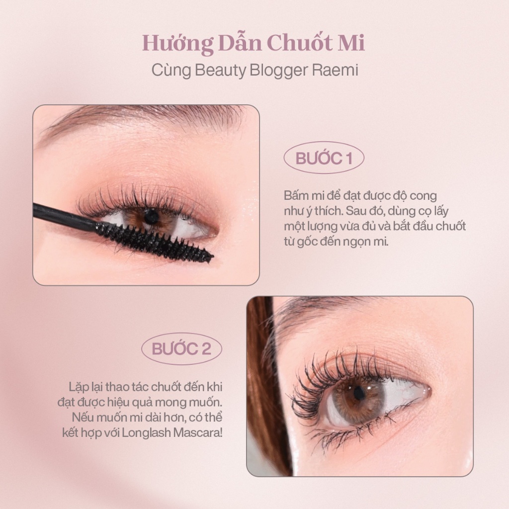 [SĂN DEAL KHAI XUÂN] Mascara Chuốt Dày Mi Định Hình Mi Tốt mude Inspire Volume Curling Mascara (10ml & 8ml) | BigBuy360 - bigbuy360.vn