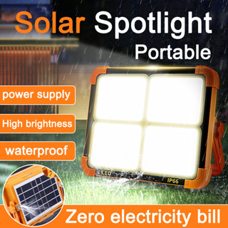  【HCM Aooyoo Đèn pin năng lượng mặt trời khẩn cấp siêu dài 3000W Đèn pin năng lượng mặt trời có thể sạc lại ngoài trời 