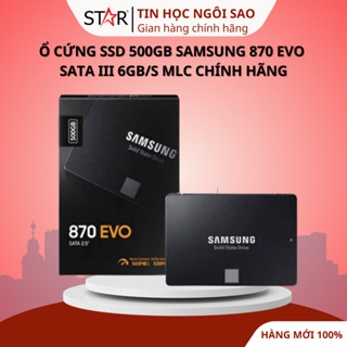 Ổ Cứng SSD 500GB Samsung 870 EVO Sata III 6Gb/s MLC (MZ-77E500BW) Chính Hãng - Bảo hành 60 tháng