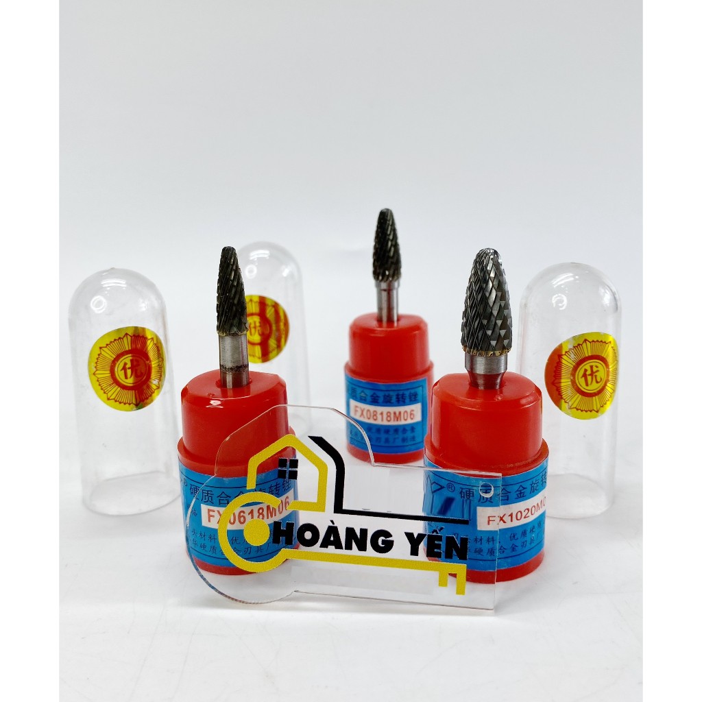 Mũi mài hợp kim 6mm, Mũi doa hợp kim 6mm FX0818 M06 FX0618 M06 FX1020 M06 JIN YING PAI