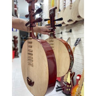 Đàn tứ tròn gỗ hương đỏ khảm trai