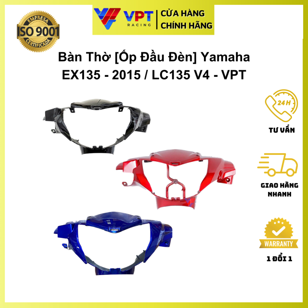 Bàn thờ Exciter 135-2015 | Ốp đầu đèn LC135 V4 chính hãng Malaysia 55D