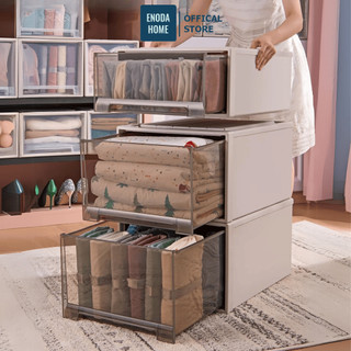 Hộp Ngăn Kéo Đựng Quần Áo Size Lớn, Hộp Đựng Đồ Đa Năng Bằng Nhựa Có Thể Xếp Chồng Q006