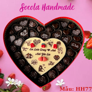 Socola valentine cao cấp Chocolate valentine 2026  (Viết chữ theo yêu cầu)