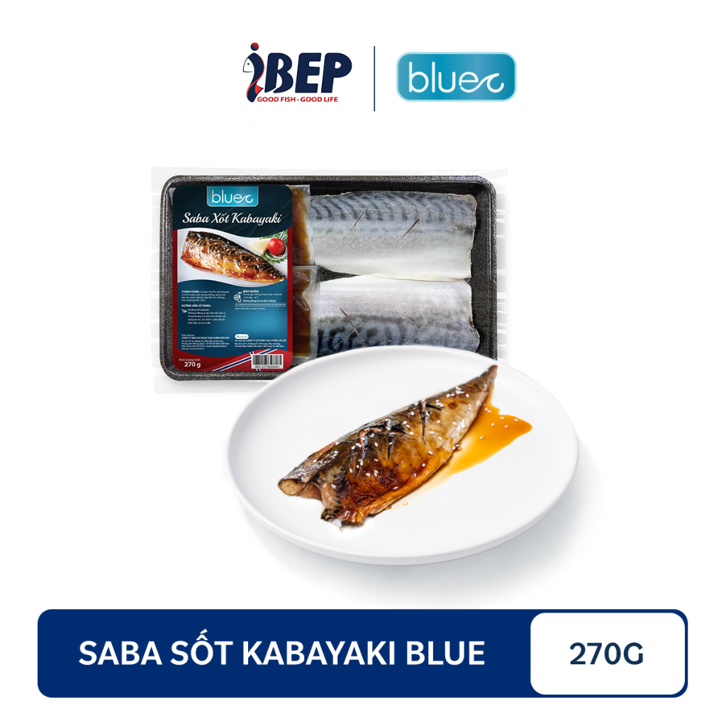 [GIAO HỎA TỐC] Cá Saba xốt kabayaki Blue 270g